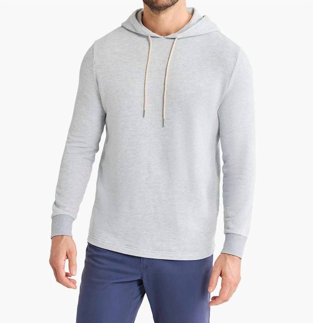 NEW FAIR HARBOR tailwind hoodie in heather grey twill